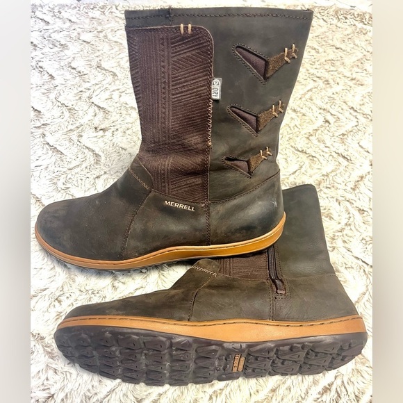 Merrell Ashland Seal Brown Waterproof Boot
Mid-Calf Performance Hiking 
Size 9 - Picture 1 of 6